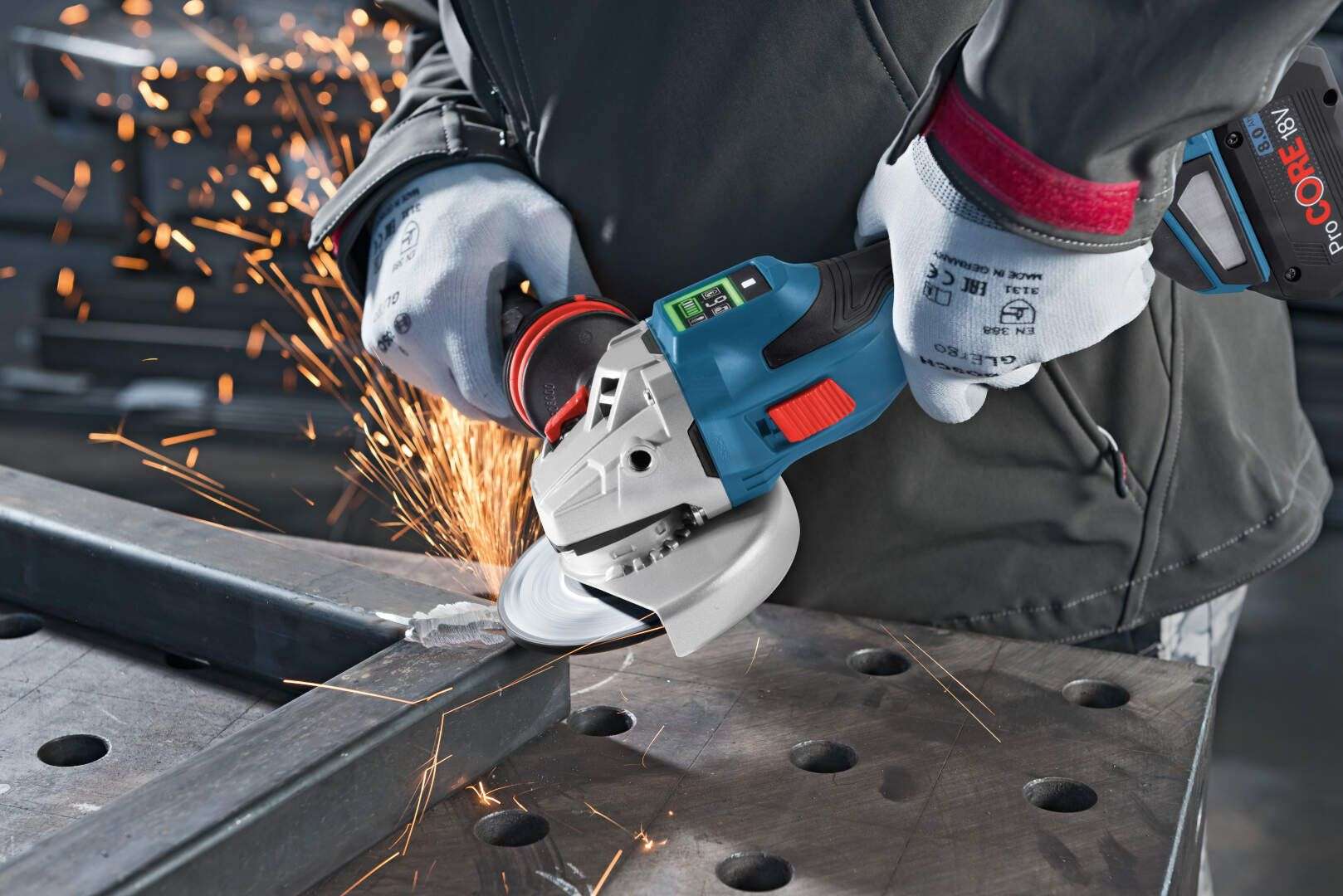 Bosch GWS 18V-11 akumulatorska ugaona brusilica Solo; 125 mm; bez baterije i punjača (06019N4100) - Slika 5