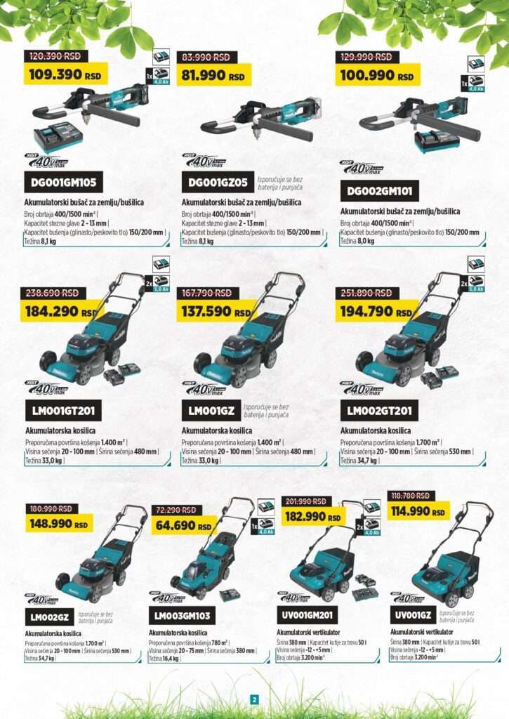 akcija-aku-baštenski-alat-makita-40v-poklon-baterija-2