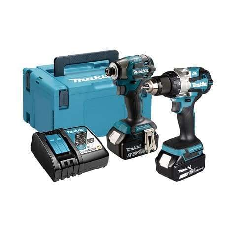 Makita DLX2527TJ akumulatorski set, udarni odvijač DTD173 + šrafilica DDF489; 2x5,0Ah + Makpac kofer