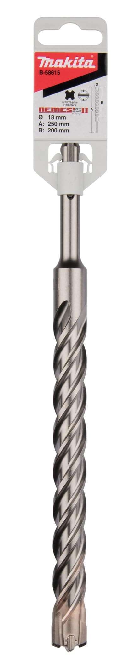 Makita Burgija SDS-Plus Nemesis II 18 x 250 x 200 mm - B-58615